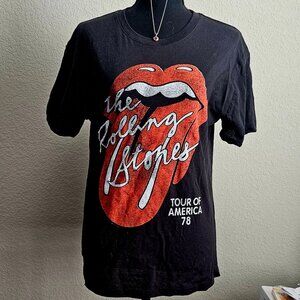 Women's T Rolling Stones Tour of America 1978 Size Medium Super Condition